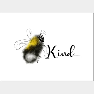 Be Kind Bumble Bee Posters and Art